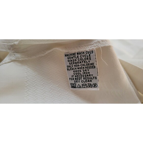 Tommy Bahama Hawaiian Camp Shirt Size XL Men White Silk Shirt Vacation Floral - Picture 10 of 16